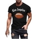 thumbnail image 5 of Tops para hombre, blusas y camisas de manga corta con cuello redondo para hombre, jersey informal con cuello redondo estampado para hombre, pantalones cortos deportivos para fitness, blusa de poliéste, 5 of 5