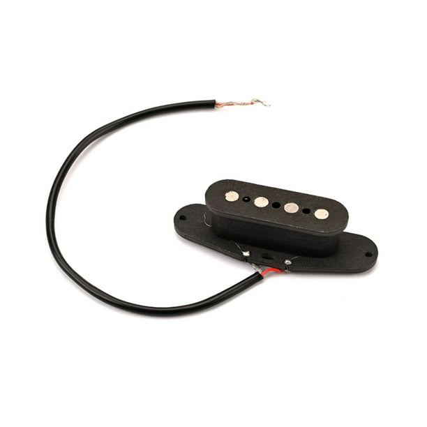 Wosthever Pastilla de cuatro cuerdas, piezas de bajo negro eléctrico, suministros de instrumentos, accesorios musicales, pastillas de latón, instrumentos Accesorios para instrumentos musicales Wosthever OD020255-00