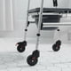 thumbnail image 5 of Silla Comodo De Aluminio Plegable Gris Con Ruedas, 5 of 10