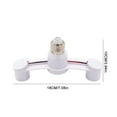 thumbnail image 6 of FurNest Bulb Socket Adapter E27 Splitter 2 Heads Lamp Base Converter Light Hol, 6 of 9
