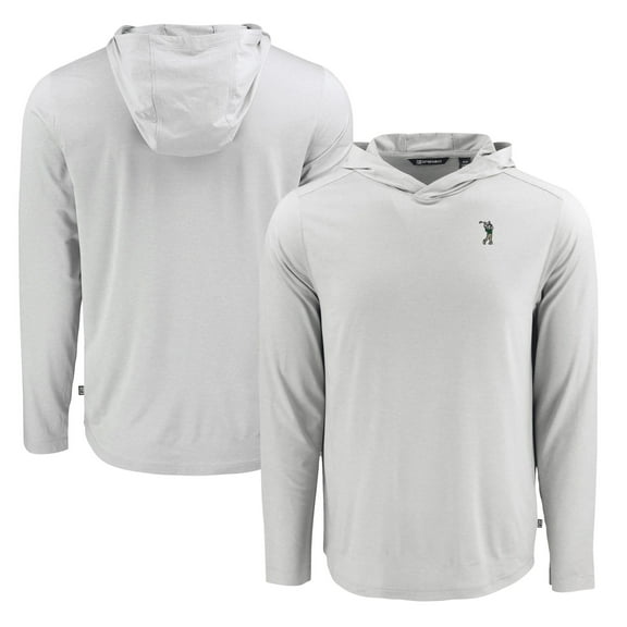 Men's Cutter & Buck Gray South Florida Bulls Coastline Epic Comfort Eco Recycled Long Sleeve Hoodie T-Shirt