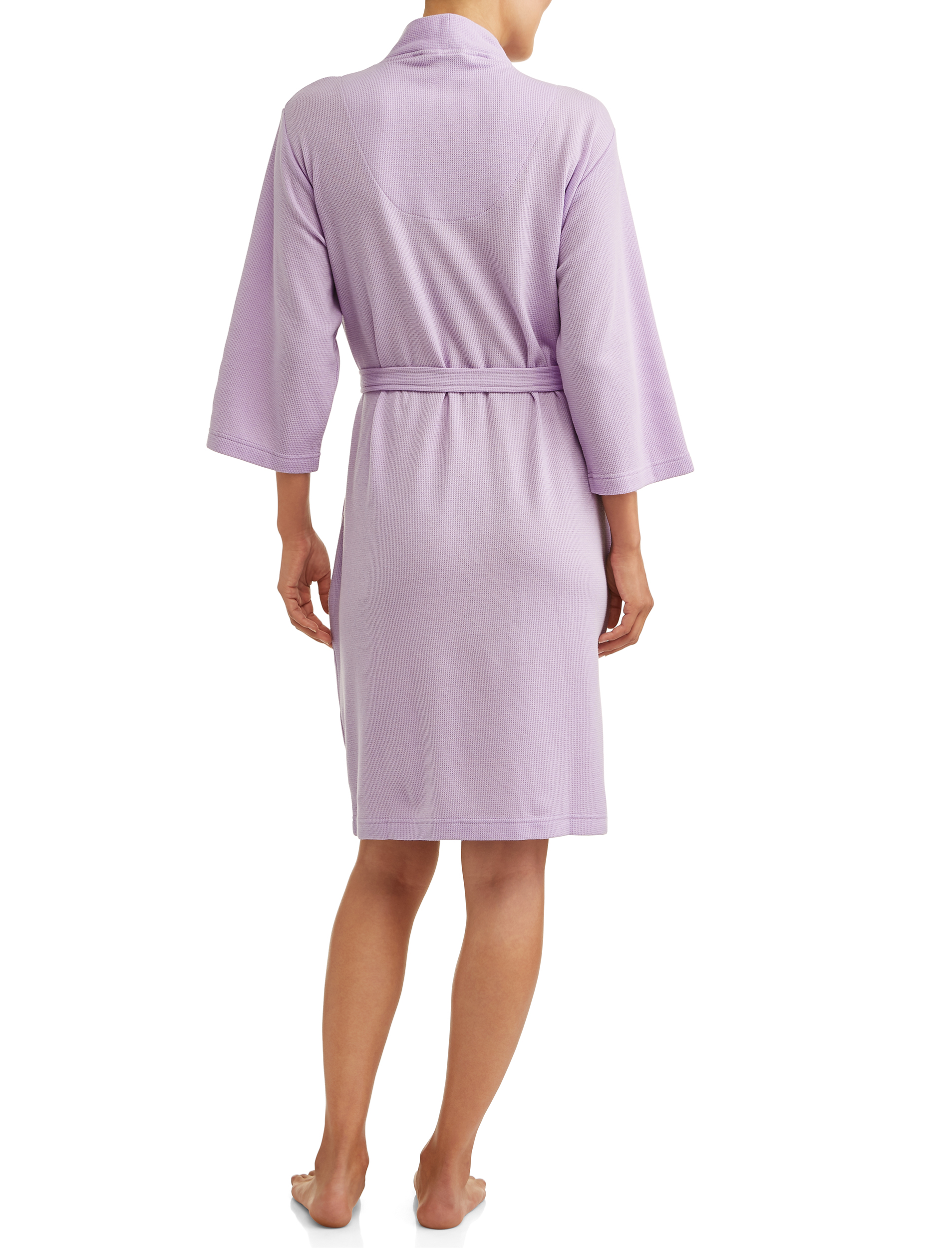 Lissome Women's and Women's Plus Waffle Wrap Robe - image 3 of 3