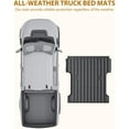 thumbnail image 2 of Telyswee Truck Bed Mat for 2017-2024 Ford Super Duty F250 F350 F450 6.75 Feet(81.9 inches) Bed, All Weather TPE Heavy Duty Pickup Bed Liner Cargo Mat, 2 of 7