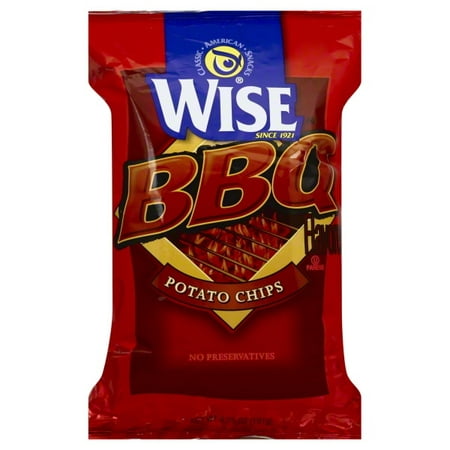 Wise BBQ Flavored Potato Chips, 6.75 Oz.