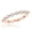 Rose, variant on Ultra Thin 14K Gold Ladies 1 Row Stackable Natural 0.5 Ctw Diamond Ring (Rose Gold Size 8.5)