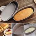 thumbnail image 3 of Bandeja para hornear antiadherente con forma ovalada, molde para rebanada de Pan, pastel de queso, lata para pastel, herramienta de cocina para hornear, 3 of 8