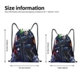 thumbnail image 2 of Goofa The Nightmare Before Christmas Print Drawstring Backpack Bag Sport Gym Sackpack Cinch Bags Drawstring Bags Draw String Sport Bag-Small, 2 of 6