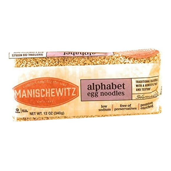 Alphabet Des Nouilles Aux Œufs Manischewitz 340