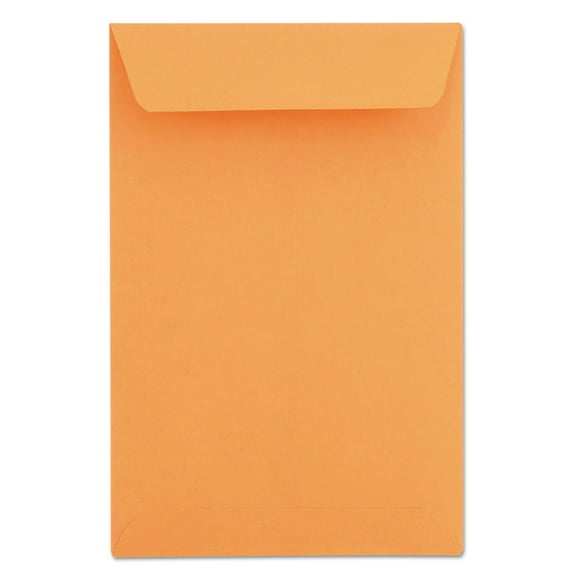 Universal Catalog Envelope, #1, Cheese Blade Flap, Gummed Closure, 6 x 9, Brown Kraft, 500/Box -UNV40105
