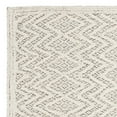 thumbnail image 4 of SAFAVIEH Trace Hermite Geometric Chevron Wool Area Rug, Grey/Black, 2'6" x 4', 4 of 6
