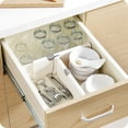 thumbnail image 3 of Extendable Transparent Black Drawer Divider for Versatile Organizing – 38x10x4.6cm Long, Flexible Design for Kitchen, Bathroom & Closet, Easy Install, Durable & Sleek Storage Solution for Cosmetics,, 3 of 5