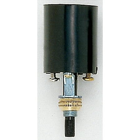 Bottom Turn Knob Socket - Satco Bottom Turn Knob 2-1/2in Height with 3/8in Bushing