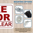 thumbnail image 4 of ADA CENTRAL SIGNS - Fire Door Keep Clear Sign - ADA Compliant Digitally Printed Text Wall Signs - Keep Closed Emergency Safety Fire Protection System for Warehouse, Work Site - Plastic 3.5” x 5”, 4 of 7