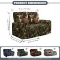 thumbnail image 2 of Xixirimido Recliner Chair Cover, 6-Pieces Stretch Recliner Covers for 2 Seat Stretch Reclining Chair Slipcover Furniture Protector for Pets Kids, Hunting Deer Forest Camo, 2 of 8