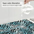 thumbnail image 6 of XMXY Dish Drying Mat for Kitchen Counter, Zebra Leopard Print Animal Absorbent Coffee Cup Dishes Rack Drainer Mats, 18x24 Inches, 6 of 9