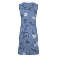 thumbnail image 4 of Wyzesi Robes Noires pour Femmes Courtes Fluides Dames Élégantes Jupe Midi à Bretelles Dames Robe Décontractée Imprimée Jupe de Plage Pyjama de Noël Costume, 4 of 5