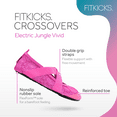 thumbnail image 2 of FITKICKS Crossovers Electric Jungle Collection Active Footwear Foldable Shoes, Vivid Small (Women's), 2 of 8