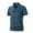 #Light Blue, variant on Fanshiluo Men's Plaid Short Sleeve Polo Shirt, Collared Casual Top with Pocket,Size:L,Big and Tall Men