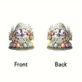 thumbnail image 3 of Easter-Themed 2D Flat Acrylic Home Desktop Decoration With Cute Egg And Bunny Design, Sturdy Lightweight Acrylic Tabletop Ornament Perfect For Boosting Festive, 3 of 3