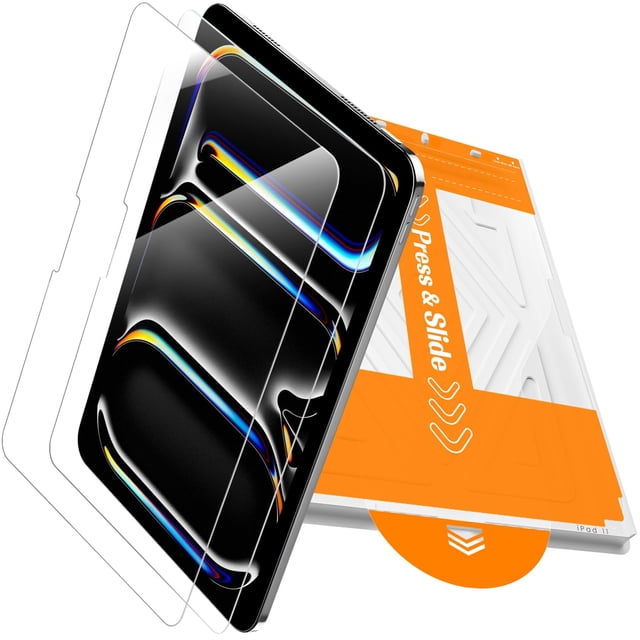 Protector de pantalla PandaShield para iPad Pro 11" M5/M4, paquete de 2