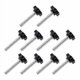 thumbnail image 1 of 10-Pack M6x30mm Thumb Screws, Knurled Plastic Star Knob Thumbscrew Screw Clamp, 1 of 5