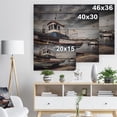 thumbnail image 5 of Designart 'Old Fishing Boat' Boat Print on Natural Pine Wood, 5 of 5