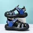 thumbnail image 6 of Boys Sport Sandals Summer Beach Shoes Closed Toe Hook Loop Child Big Kid Outdoor Athletic Walking Shoes, 6 of 9