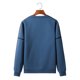 thumbnail image 4 of Top de suéter de cuello redondo de jersey básico sólido casual para hombres con diseño de correas Pompotops oipoqjl17842, 4 of 4