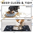 thumbnail image 5 of Pet Cat Dog Food Mat Non Slip Mat for Dog Water Bowl Mat Quick Dry Absorbent Cat Feeding Mat, 24 * 16.9 in, Brown, 5 of 6