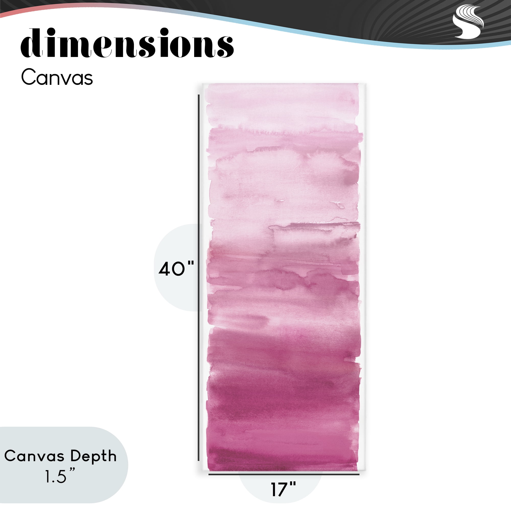 Stupell Industries Blush Blend Gradient Canvas Wall Art, design by Allie Corbin