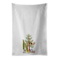 Clown Loach Fish Merry Christmas White Kitchen Towel Set of 2 19 in x 28 in