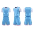 thumbnail image 2 of Little Girl Outfit Sets Unisex Training Sports Team 5 14 Years Girls Spring Clothes,Sky Blue,Size 7 -8 Years, 2 of 5