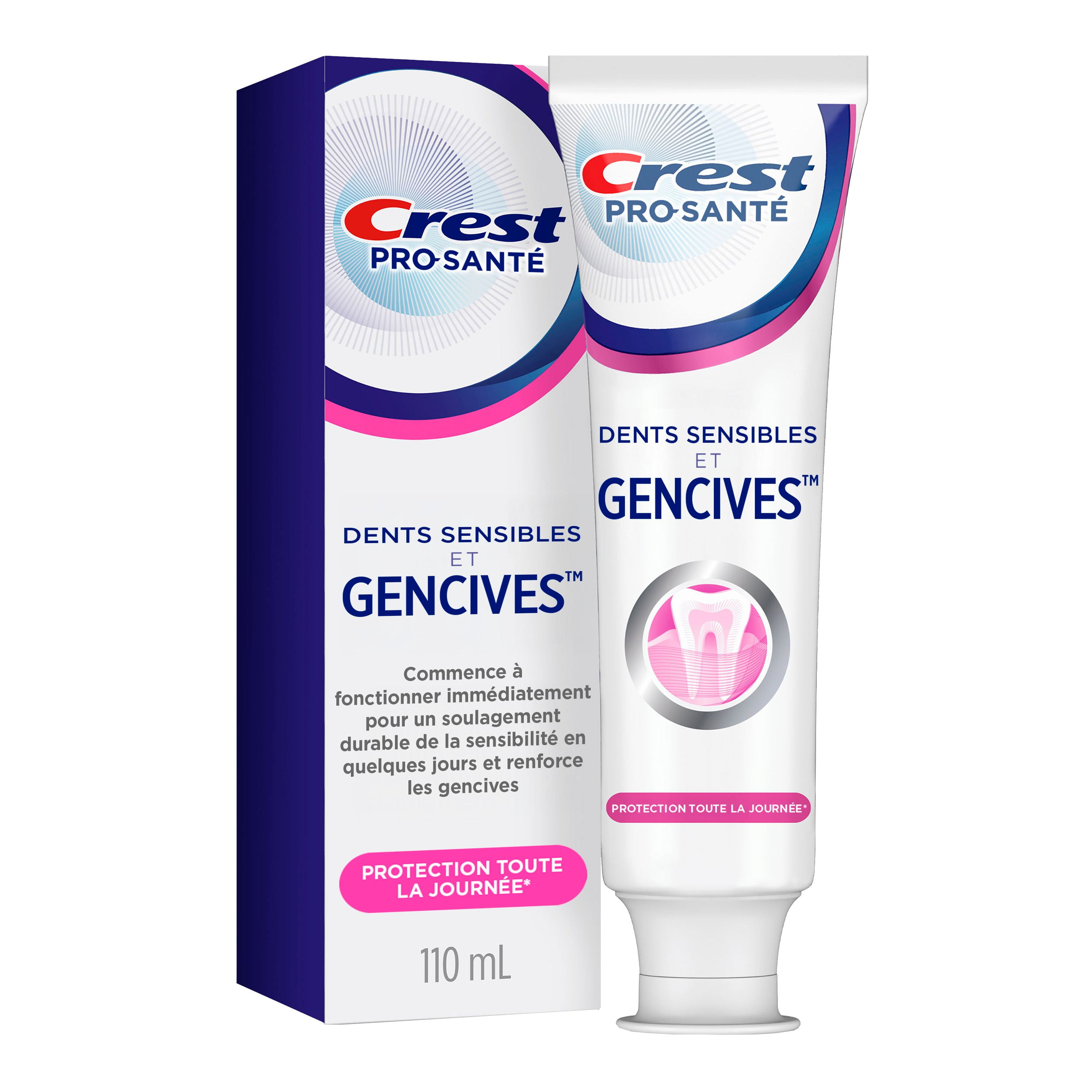 Crest Gum and Sensitivity, Sensitive Toothpaste All Day Protection, 110 mL