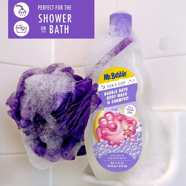 Mr. Bubble Calm & Sleep Bubble Bath, Body Wash & Shampoo, 16 oz