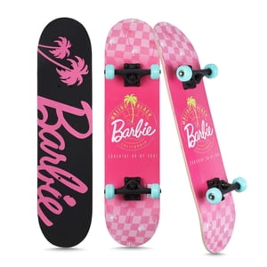 Barbie Malibu Beach 31" Pink Checkered Skateboard