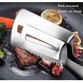thumbnail image 3 of 1 paquete de abrazaderas para bistec de acero inoxidable, espátula multifuncional para voltear alimentos, pinzas con diente, espátula de doble cara, pinzas para barbacoa, para pescado, patatas fr, 3 of 5