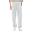 thumbnail image 4 of Men's Zip Up Fleece Sports Gym Athletic Jogging Track Sweat Suit 2 Piece Set (White, 4XL), 4 of 4