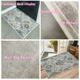thumbnail image 4 of JOLUSERE Boho Area Rugs, 2'x3' Machine Washable Non-Slip Indoor Rug for Living Room Bedroom, Blue-Gray, 4 of 12