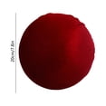 thumbnail image 3 of CSSAD 7.8 Inch Large Velvet Christmas Ball Ornament, Wine Red Polyester Velvet Hanging Bauble, Christmas Decorations Ball for Christmas Tree Wreath Garland Holiday Home Decor, 1 Pack, 3 of 6
