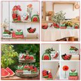 thumbnail image 3 of Mialoley Hello Summer Tiered Tray Decor Set Watermelon Ant Wood Signs Tabletop Centerpieces, 3 of 5