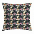 thumbnail image 1 of Aloha Throw Pillow Cushion Cover, Pattern with Cocktails and Hibiscus Blossoms on Zebra Background Hawaiian Luau Theme, Decorative Square Accent Pillow Case, 24 X 24 Inches, Multicolor, by Ambesonne, 1 of 2