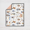 thumbnail image 3 of Bacati - Construction 4-Piece Crib Bedding Set with Diaper Stacker - Yellow/Orange/Blue/Grey Boys, 3 of 10