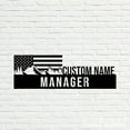 thumbnail image 3 of Handmadetneonsign Manager Metal Nameplate, Manager Desk Nameplate, Manager Desk Name Plate Decor, 3 of 5