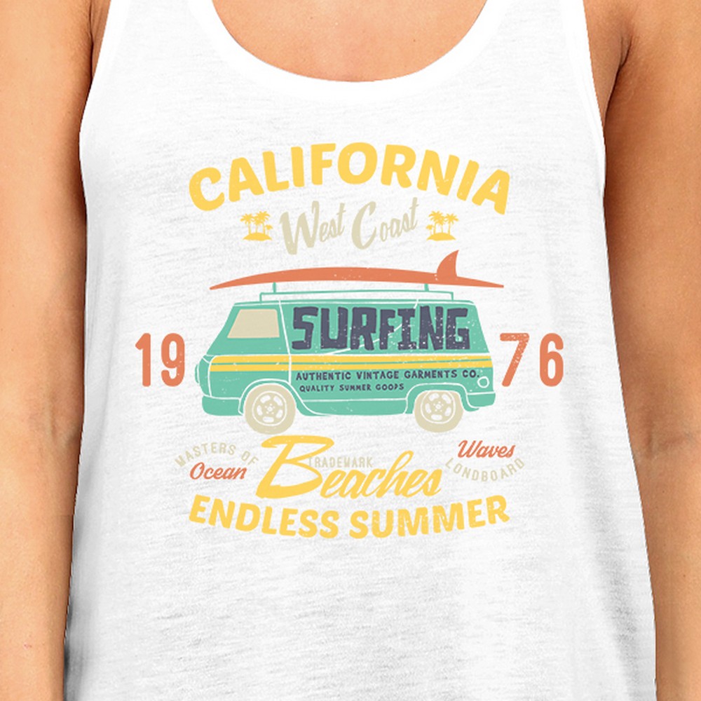 Details about   Authentic Summer Surfing California Womens White Shirt 