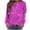 Violet, variante sur CFLVAEK Chemises à Paillettes pour Femmes Mode Scintillante T-Shirts de Fête Décontractés à Manches Longues Automne Printemps Hauts de Boîte de Nuit Coupe Ample Blouse à Col Rond 2025 TTG