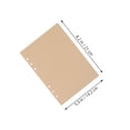 thumbnail image 2 of PENIKOKO 240Pcs Notebook Replacement Paper Light Brown Blank Loose Leaf Sheets for Binder Use, 2 of 8