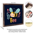 thumbnail image 2 of Cute Honey Bee Art Wooden Sign Wall Plaque - Vintage Art Decoration, Wall Decoration - Ideal Gift For Home Decoration, Living Room, Bathroom, Bedroom, Garden, Dining, Bar, Cafe, Festival Party Deco, 2 of 7