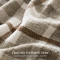 thumbnail image 3 of EVERGRACE Plaid Chenille Throw Blanket for Couch, Super Soft Cozy Decorative Farmhouse Plaid Throw with Tassels, Lightweight Chenille Knit Throw for Bed Sofa Gift Home Decor, Beige 50”x60”, 3 of 8