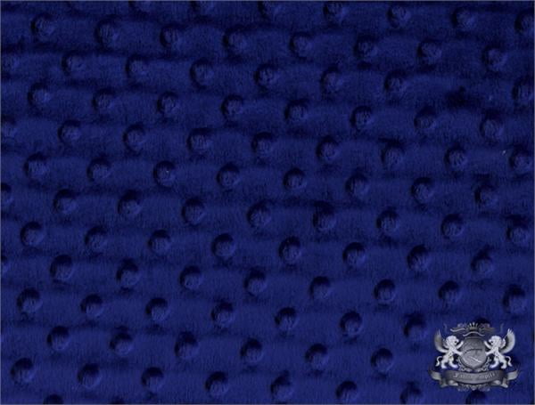 ROYAL BLUE DEEP COBALT MINKY DIMPLE DOT CUDDLE BABY SEW CRAFT QUILT FABRIC BTY 