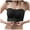 Black, variant on Women's Comfortable & Sexy Transparent Shoulder Strap Cordless Backless Spongeless Bra with Convertible Straps, Nylon & Spandex, All-Season, Multiple Sizes